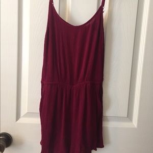 Burgundy Romper